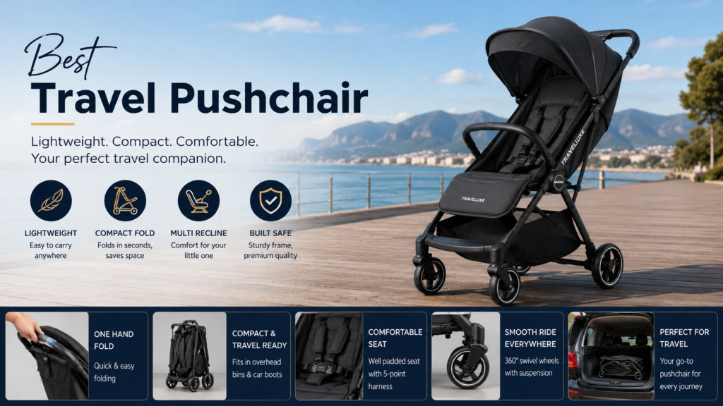 Ultra-Light Best Travel Pushchair for Easy Folding and Storage